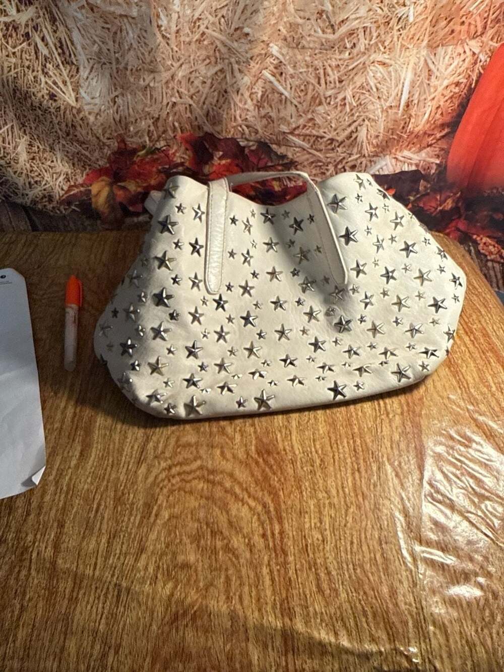 Leather tote Jimmy Choo White in Leather - 16509450,